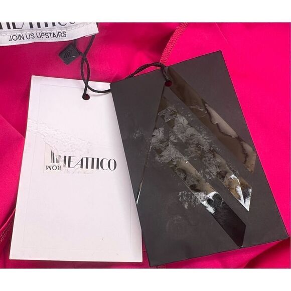 The Attico Wide Sleeve Cotton Shirt Dress in Bouganville NWT Size 36 - Picture 13 of 14